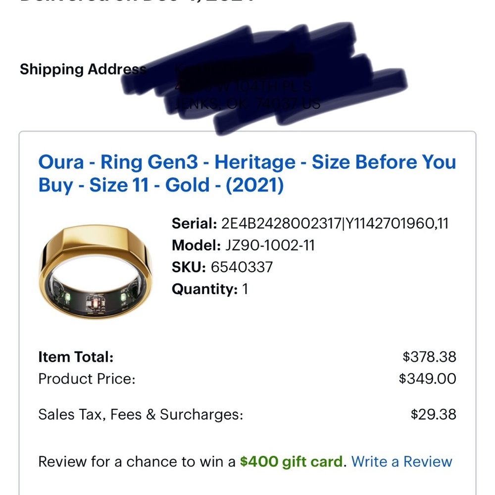 Oura ring